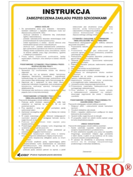 ZNAK BEZPIECZEŃSTWA ZNAK BEZPIECZEŃSTWA