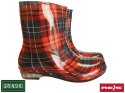 Buty gumowe PCV damskie CHECK
