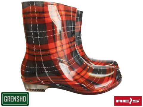 Buty gumowe PCV damskie CHECK Buty gumowe PCV damskie CHECK